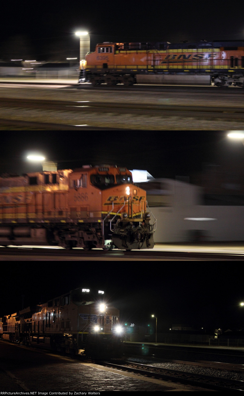 BNSF 6395 5886 UP 2719